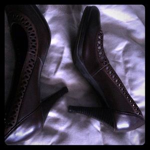 Espresso brown heels